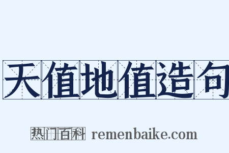 天值地值造句是什么意思的图片